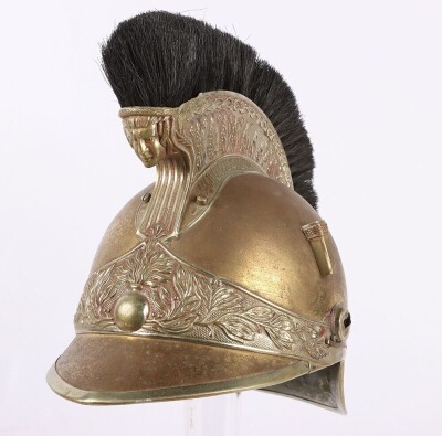 French Mounted Gendarmerie Helmet and Dragoon Helmet Trench Cover, - 4