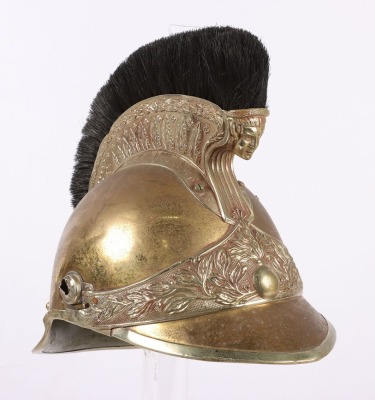 French Mounted Gendarmerie Helmet and Dragoon Helmet Trench Cover, - 5