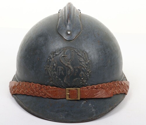 WW1 French Medical Section Adrian Steel Helmet