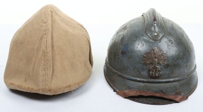 WW1 French M-15 Infantry Adrian Steel Helmet - 4