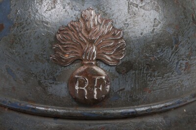 WW1 French M-15 Infantry Adrian Steel Helmet - 6