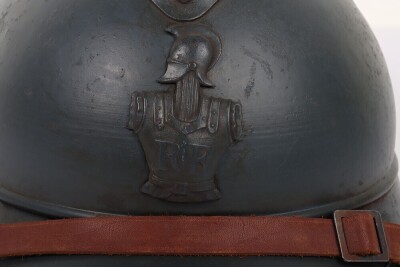 WW1 French Adrian M15 Steel Helmet, Engineers. - 2