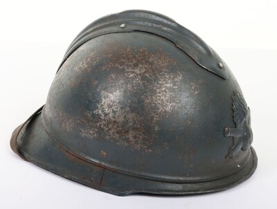 Rare Converted WW1 Adrian Helmet for Service with the Newly Formed Special Artillery / Tank Service - 3