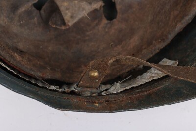 Rare Converted WW1 Adrian Helmet for Service with the Newly Formed Special Artillery / Tank Service - 8