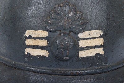 WW1 French Infantry M-15 Adrian Pattern Steel Helmet - 2
