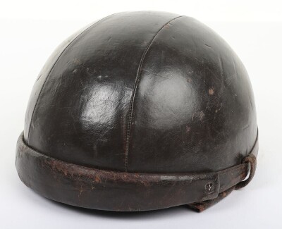 Early French Leather Cork Flying/Crash Helmet and Face Mask - 4