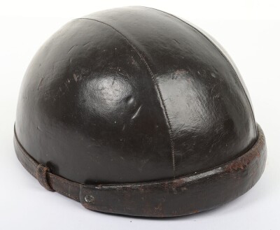 Early French Leather Cork Flying/Crash Helmet and Face Mask - 5