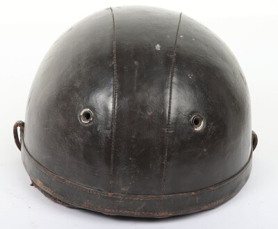 Early French Leather Cork Flying/Crash Helmet and Face Mask - 6