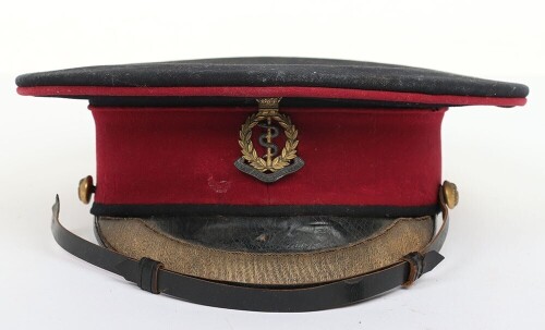 Early 20th Century Royal Army Medical Corps Officers Peaked Cap