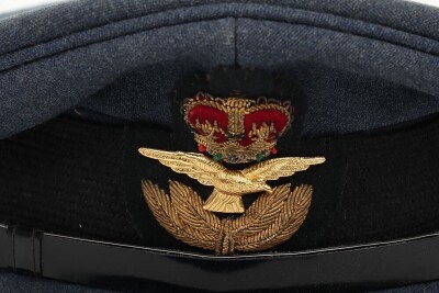 RAF Officers EIIR Peaked Cap, Hong Kong Tailor. - 2