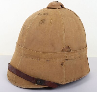 Rare Ceylon Planters Rifle Corps Other Ranks Foreign Service Helmet - 3