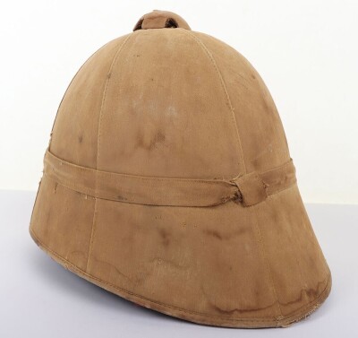 Rare Ceylon Planters Rifle Corps Other Ranks Foreign Service Helmet - 5