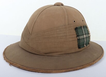 Cammeronians (Scottish Rifles) Foreign Service Sun Helmet