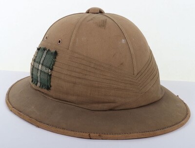 Cammeronians (Scottish Rifles) Foreign Service Sun Helmet - 6