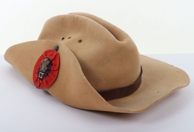 Boer War Imperial Yeomanry Officers Slouch Hat - 4