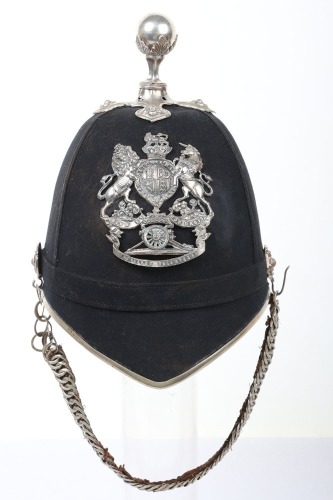 Volunteer artillery officer blue cloth home service helmet,