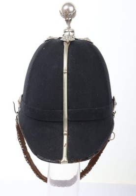 Volunteer artillery officer blue cloth home service helmet, - 4