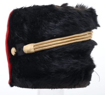 Royal Horse Artillery black fur busby
