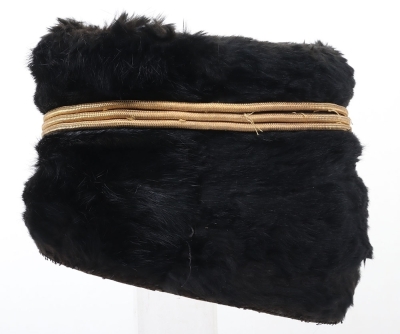 Royal Horse Artillery black fur busby - 4