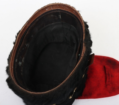Royal Horse Artillery black fur busby - 6