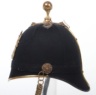 Royal Army Medical Corps officers blue cloth home service helmet - 5
