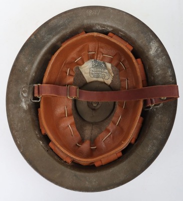WW1 British Steel Combat Helmet with Private Purchase Officers Liner System - 4