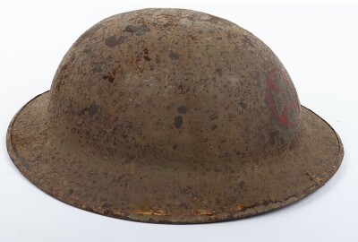 WW1 Kings Royal Rifle Corps Regimentally and Battalion Marked Steel Combat Helmet - 2