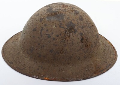 WW1 Kings Royal Rifle Corps Regimentally and Battalion Marked Steel Combat Helmet - 3