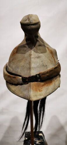 WW1 French Dragoon Troopers Helmet with Original Trench Cover