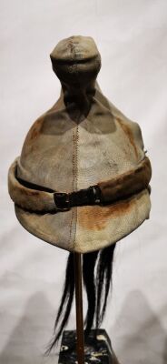 WW1 French Dragoon Troopers Helmet with Original Trench Cover