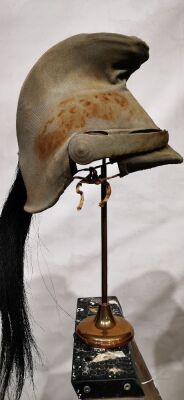 WW1 French Dragoon Troopers Helmet with Original Trench Cover - 3