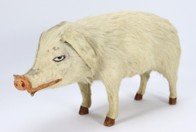 A rare bon-bonier pig, probably French circa 1900,