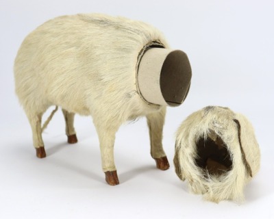 A rare bon-bonier pig, probably French circa 1900, - 3
