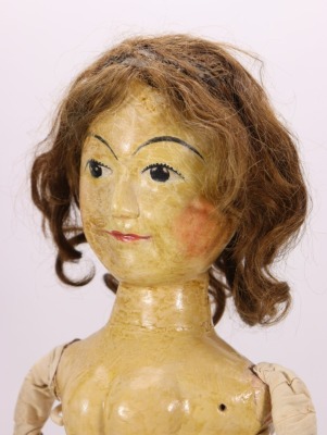 A rare William and Mary carved wooden doll, English circa 1690, - 5