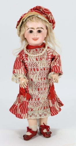 An extremely rare Jumeau 203 bisque head character doll from the &lsquo;Series Fantastic&rsquo;, size 4, French early 1890s,