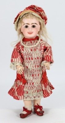 An extremely rare Jumeau 203 bisque head character doll from the &lsquo;Series Fantastic&rsquo;, size 4, French early 1890s,
