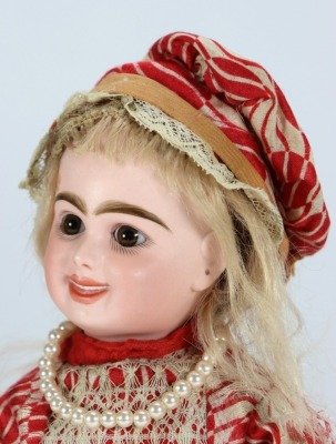 An extremely rare Jumeau 203 bisque head character doll from the &lsquo;Series Fantastic&rsquo;, size 4, French early 1890s, - 3