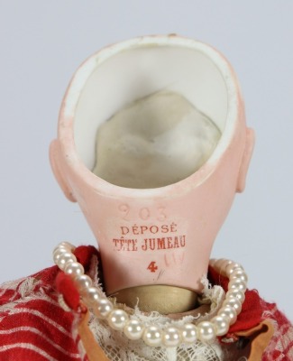 An extremely rare Jumeau 203 bisque head character doll from the &lsquo;Series Fantastic&rsquo;, size 4, French early 1890s, - 4