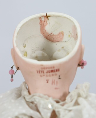 A Tete Jumeau bisque head Bebe doll, size 7, French circa 1890, - 4