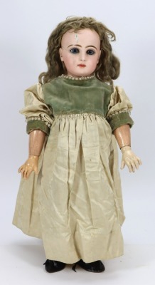 A Tete Jumeau bisque head Bebe doll, size 8, French circa 1890,