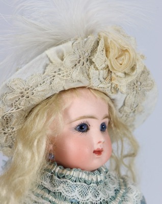 A rare small size 3 Steiner A bisque head Bebe, French circa 1880, - 4