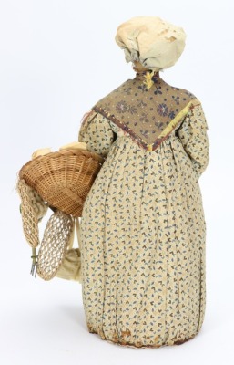 An early nineteenth century English wax peddler doll, - 2