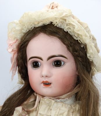 A large Tete Jumeau bisque head Bebe doll, French circa 1890, - 2