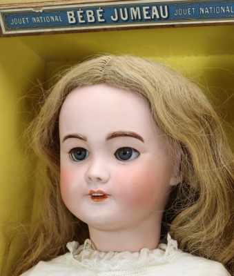 A large S.F.B.J Tete Jumeau 301bisque head doll in original box, size 13, French circa 1905, - 2