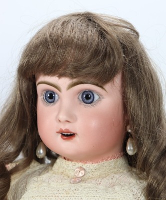 A Tete Jumeau bisque head Bebe doll, size 11, French circa 1890, - 2