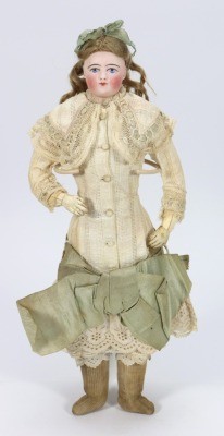 A Francois Gaulthier all original bisque shoulder head fashion doll, French circa 1870