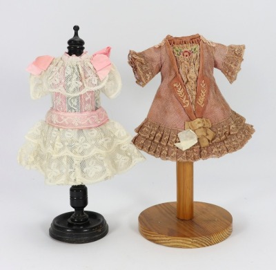 Two dolls dresses,