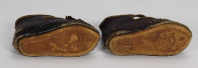A good pair of original brown leather Jumeau shoes, - 2