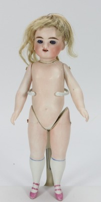 A large Kestner 118 all-bisque doll, German circa 1900, - 3