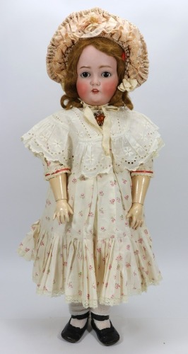 A large Kestner 264 bisque head doll, German circa 1910,